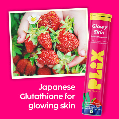 Glowy Skin Effervescent with 500mg Glutathione 8 Pack