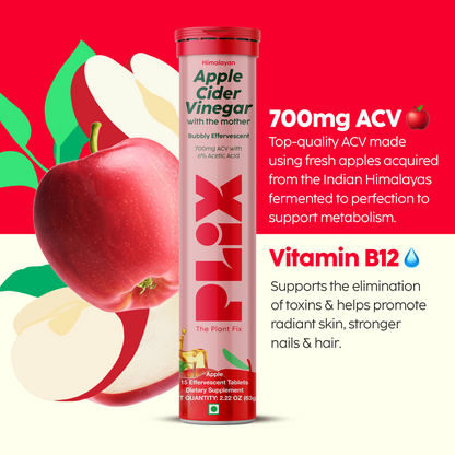 Apple Cider Vinegar Effervescent with 700mg ACV 8 Pack