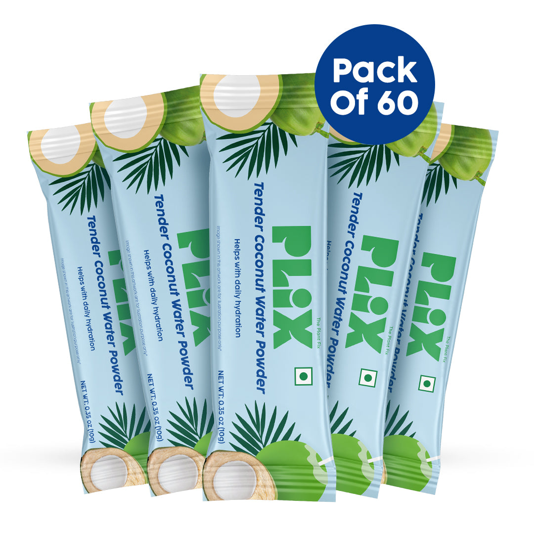 Tender Coconut Water Premix Powder for Energy & Hydration 60 Pack